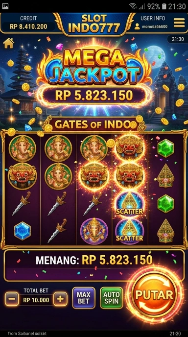 Cuplikan layar menu unduhan indo777 untuk perangkat Android